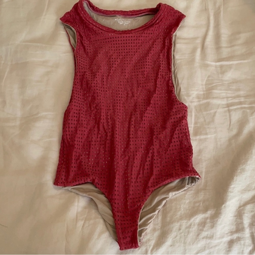 Acacia cloud 9 full one piece swimsuit Lychee Size Medium